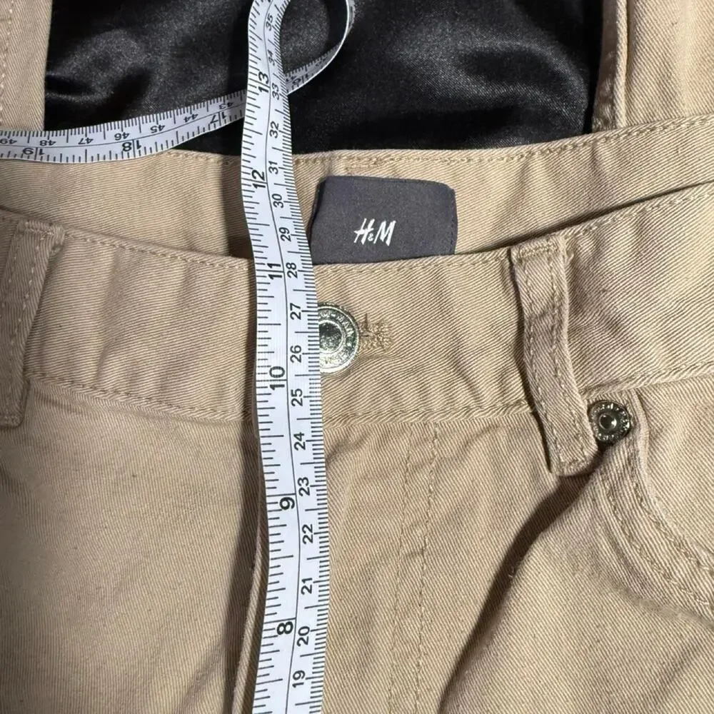 H&M slim fit beige chino pants